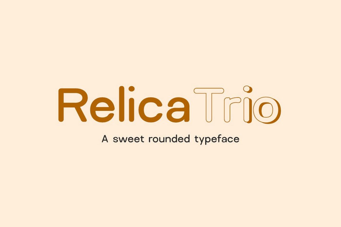 Relica Trio rounded font
