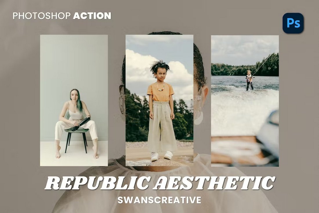 Republic Aesthetic Photoshop Action for Portraits