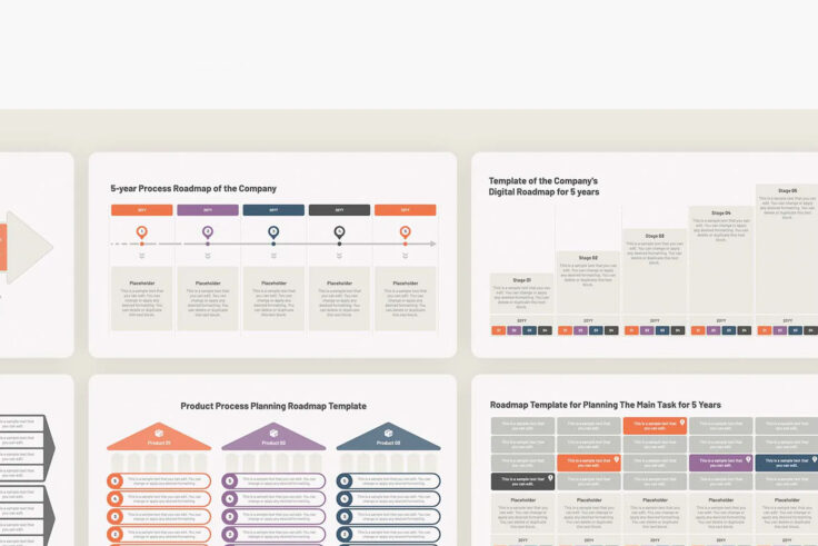 View Information about Minimal Roadmap Presentation Template