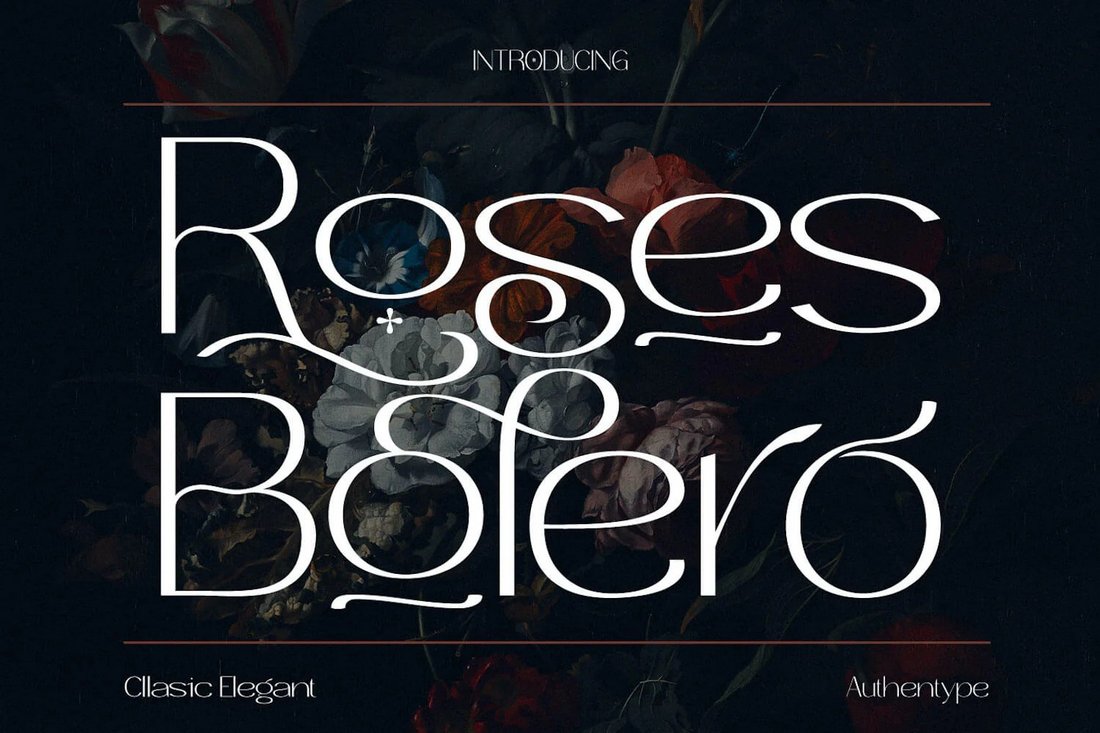 Roses Bolero - Free Aesthetic Font
