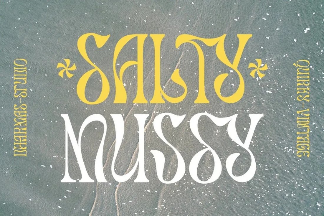 Salty Mussy - Free Psychedelic Font