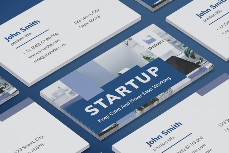 View Information about Startup Business Card Template