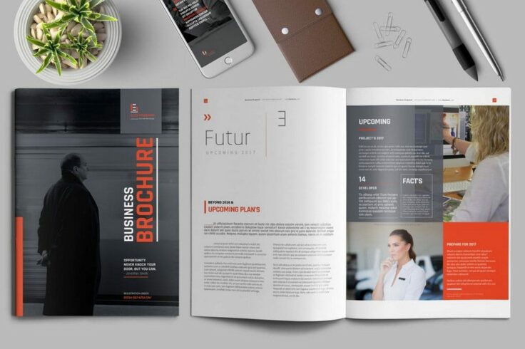 View Information about Stylish 16-Page Brochure Template