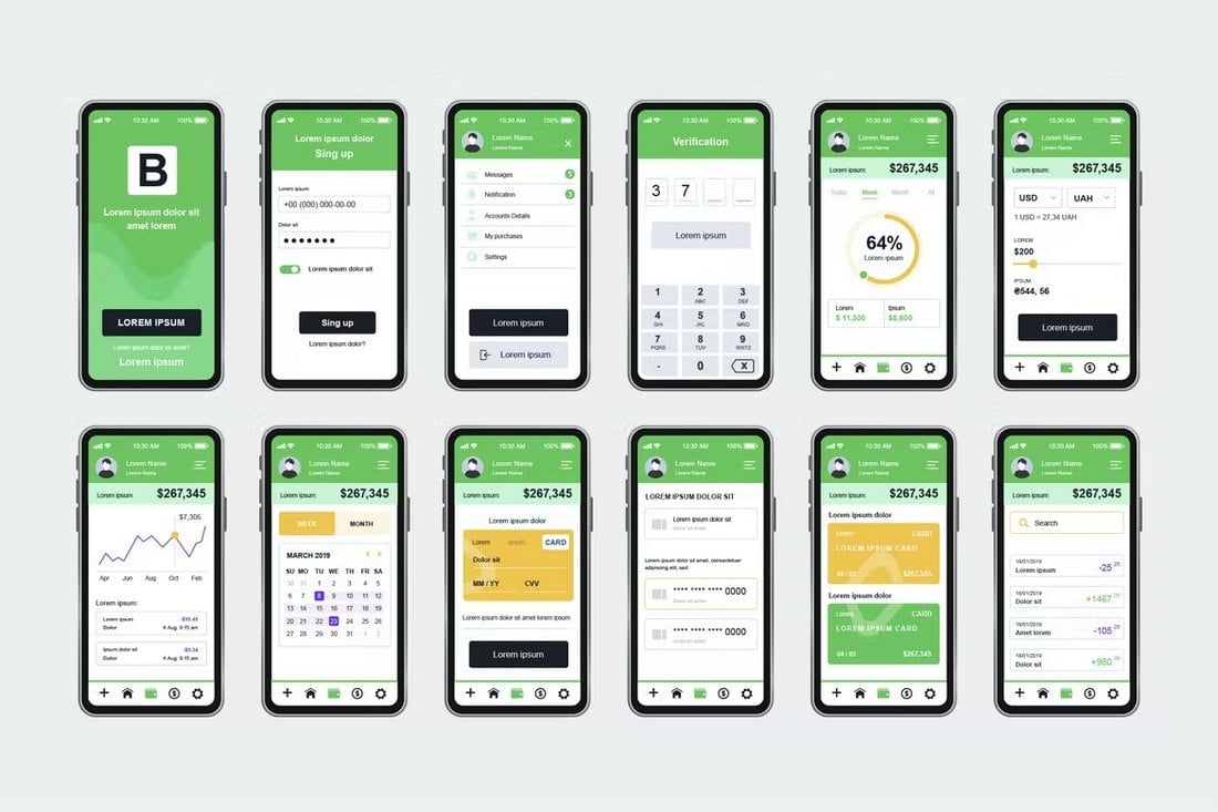 Unique Banking Mobile App UI Designs