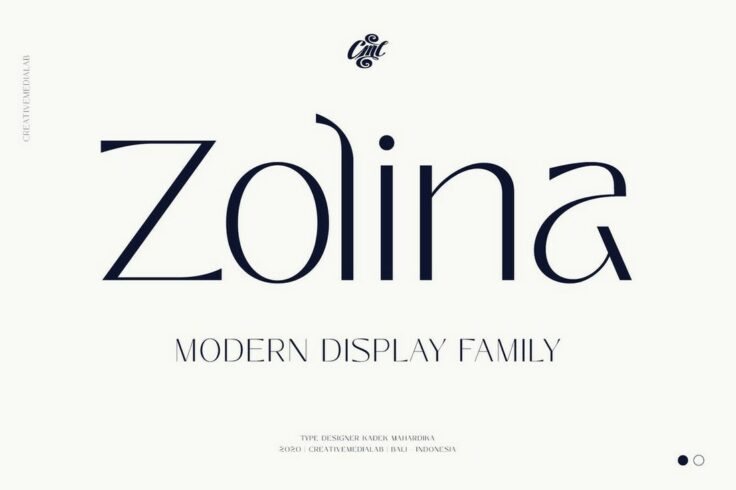 View Information about Zolina Font Family