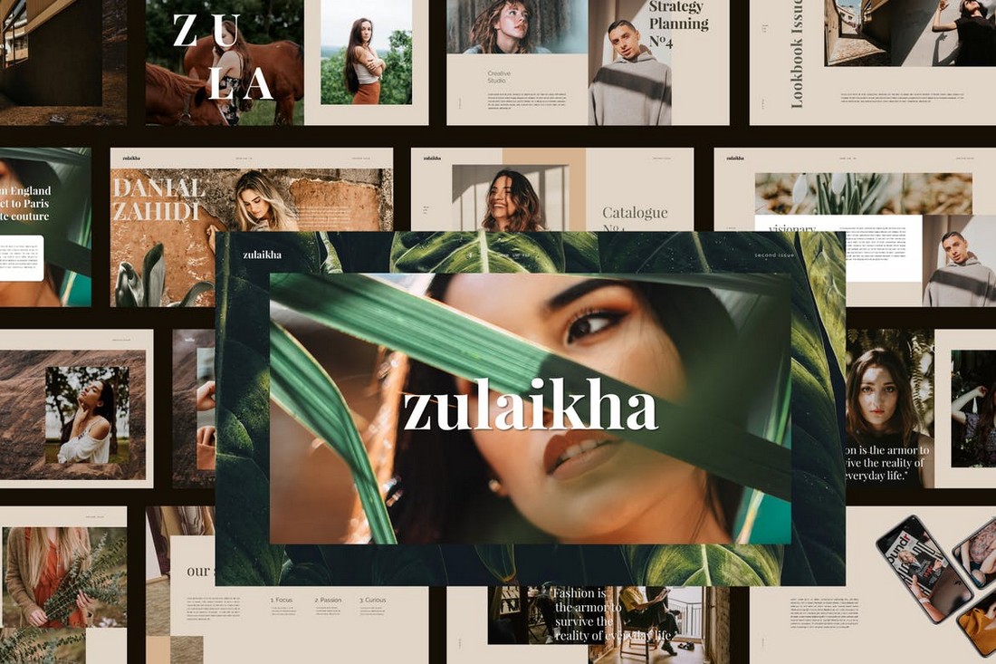 Zulaikha -Modern Fashion Google Slides Template